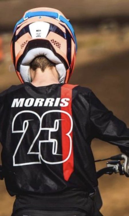 Lachlan Morris wearing the infinite pinned motocross jersey. Pinned Mx jersey - Red & black, available in the Mx store