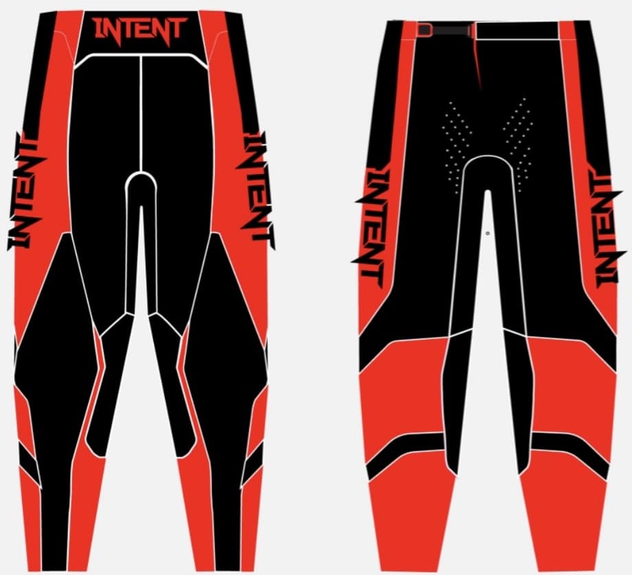 Spectrum Moto Pants | Truent – Red/Black | 2023 Intent Mx Pants